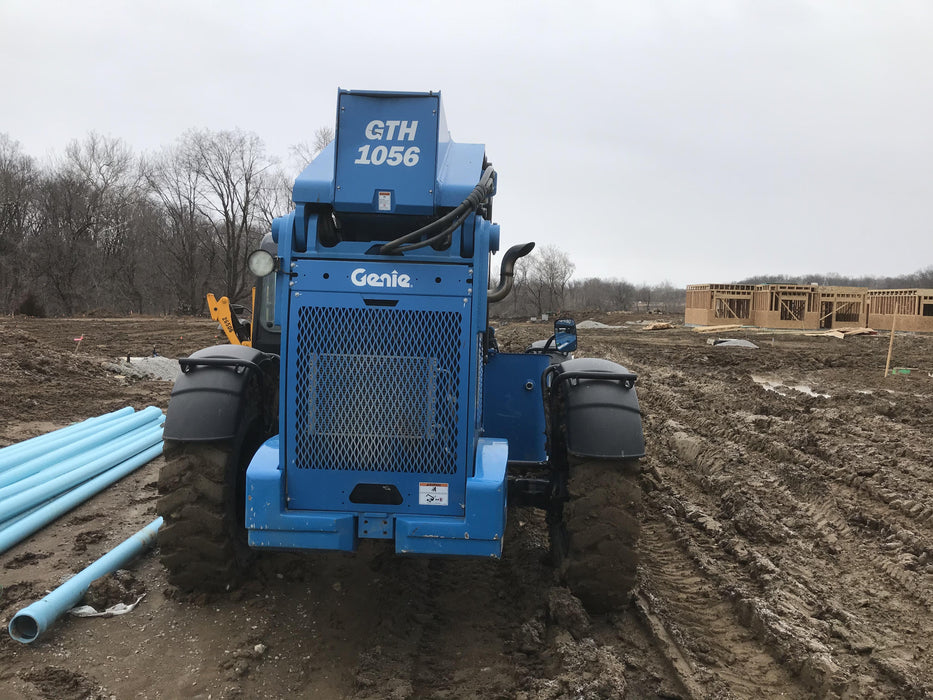 2018 Genie GTH-1056 Genie GTH-1056 w/Enclosed Cab w/HVAC, Work Lights, Solid Tires, Beacon, 60" Carriage and Forks