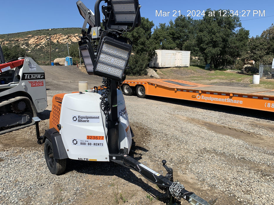 2023 Generac MLT2 Diesel, Flex Switch 120V Input, Powerzone Controller, (4) 320W LED Lights, 4kW Generator, 39.9 Gal Fuel Tank, 2" Ball, T3