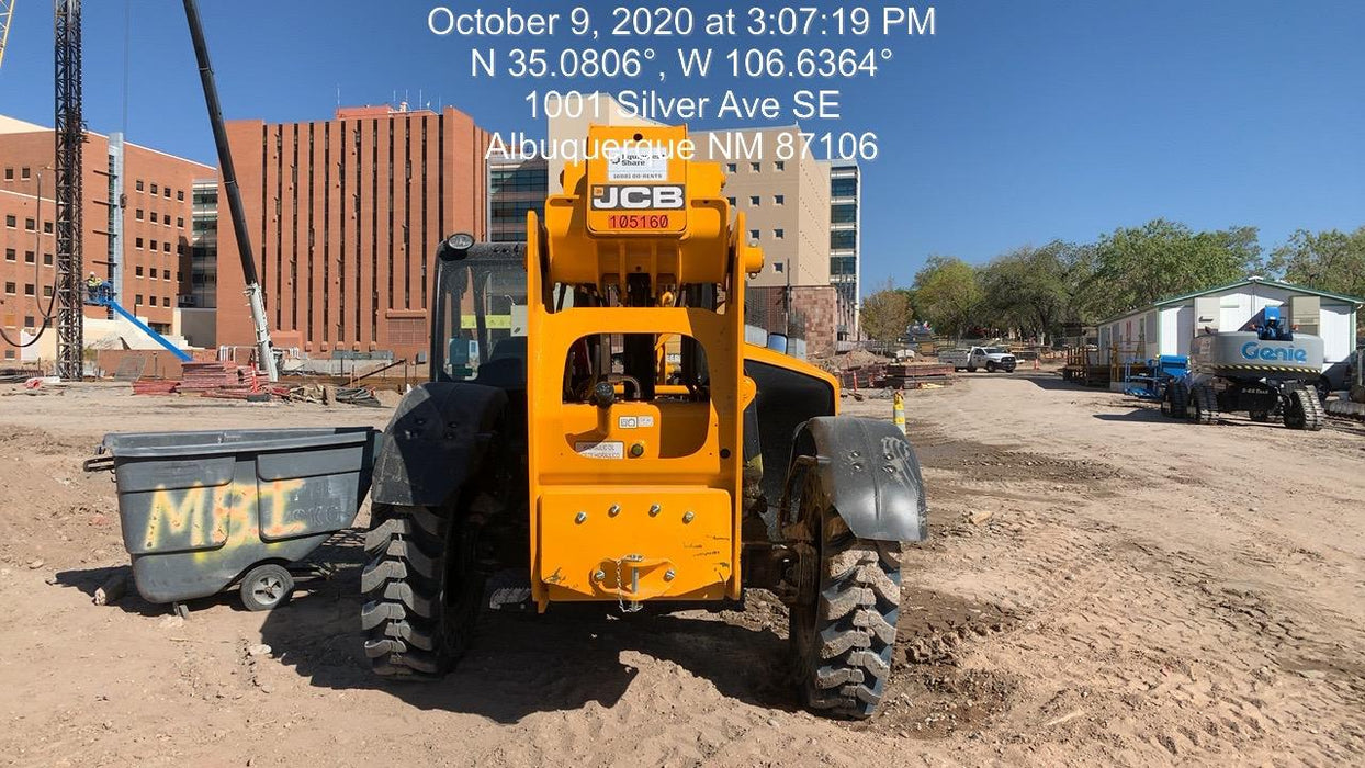 2020 JCB 509-42 Canopy, Solid Tires, Work Lights, Beacon, Aux Hydraulics, Back up Alarm, Lifting Eye, ES Decals