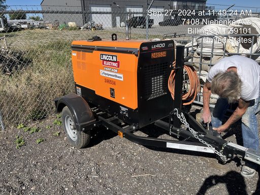 2022 Lincoln Electric LE400 Kubota V1505, Trlr, Cable Rack, Light Kit, ES Decals, T3