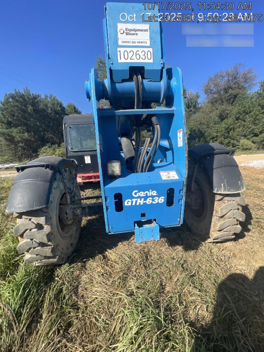 2020 Genie GTH-636 Cab/Heat/Air, Solid Tires, Work Lights, Beacon, Aux Hydraulics, Back up Alarm