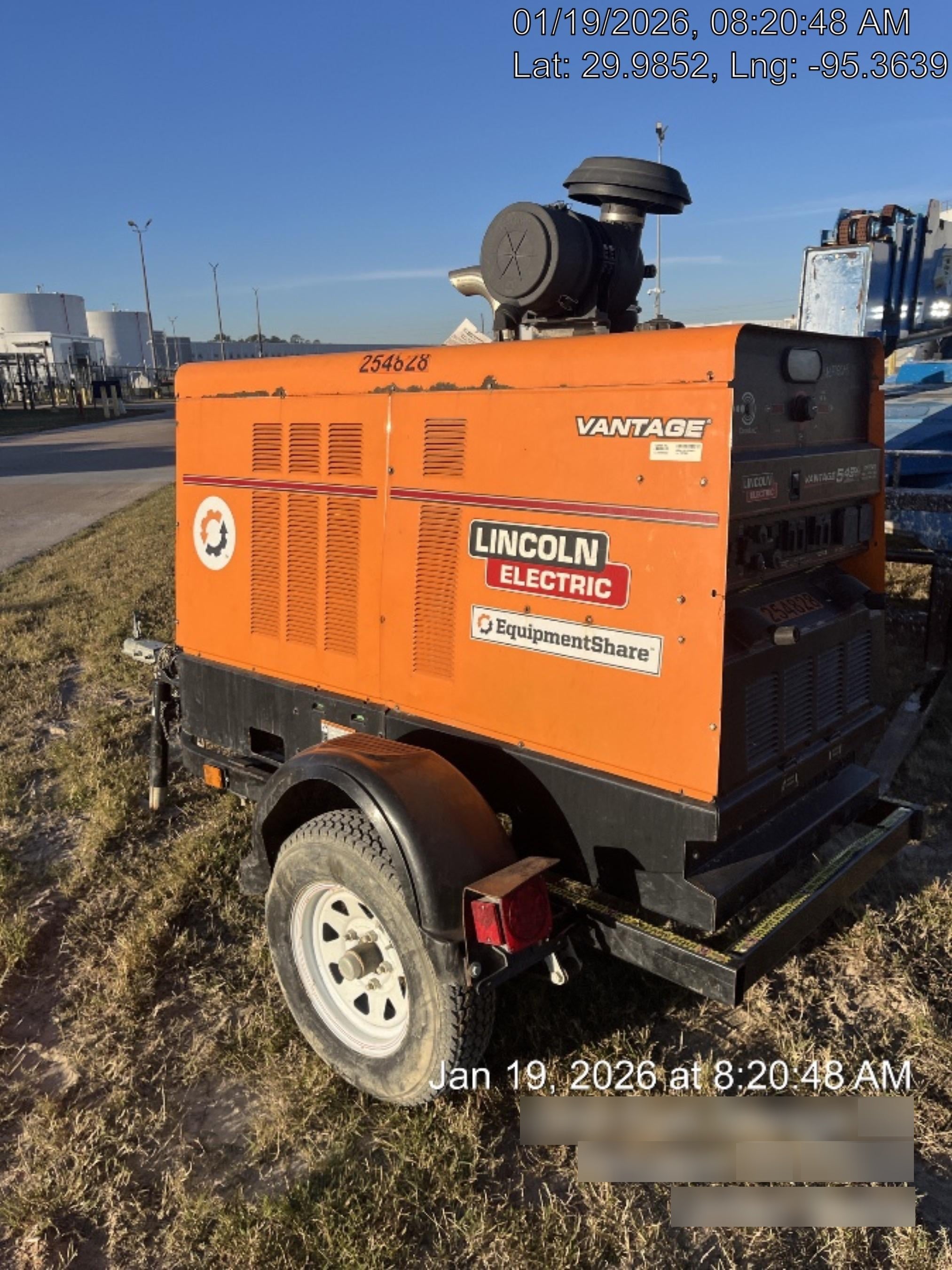 2022 Lincoln Electric Vantage 549X Crosslink Technology, Trailer Mounted, ES Decals, T3