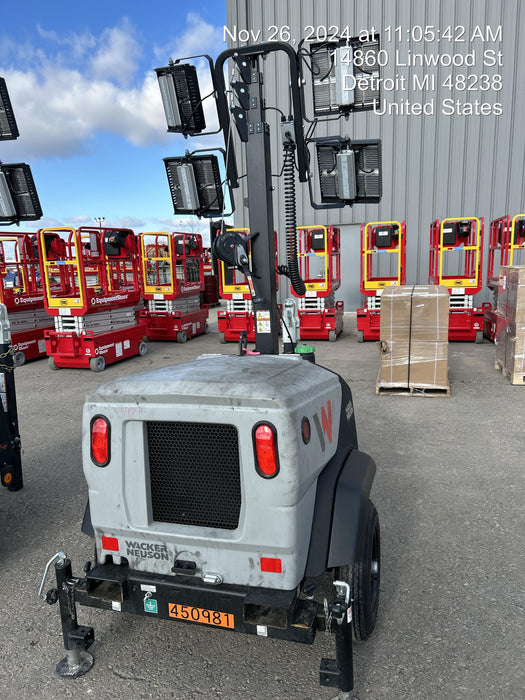 2024 Wacker Neuson LTT4 Diesel, Kohler KDW702, Deep Sea Controller, Auto Start, LED 320W, Bypass Outlet, T3