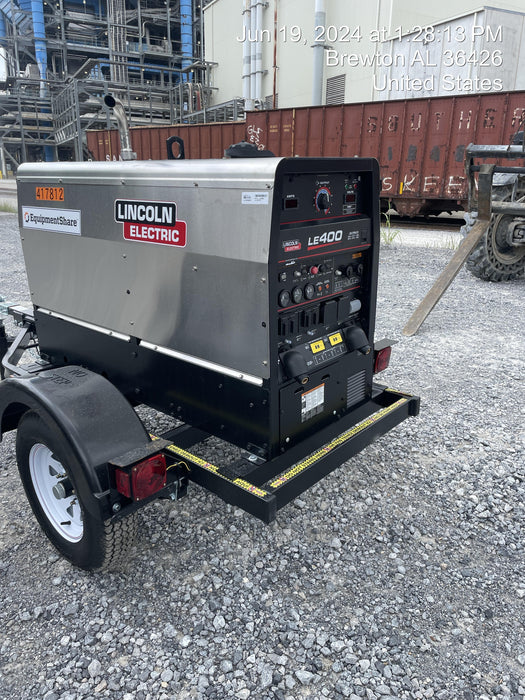 2024 Lincoln Electric LE400 Kubota V1505, Trlr, Cable Rack, Light Kit, ES Decals, T3