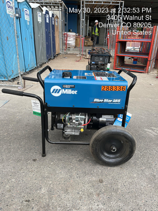 2023 Miller Electric Blue Star 185 Engine Driven Welder, Electric Start, 13 hp, Gas, 6,500 W Peak 907664