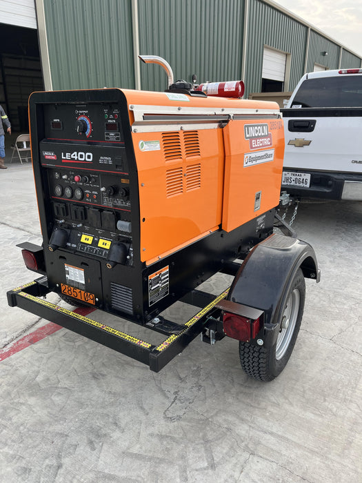 2022 Lincoln Electric LE400 Kubota V1505, Trlr, Cable Rack, Light Kit, ES Decals, T3