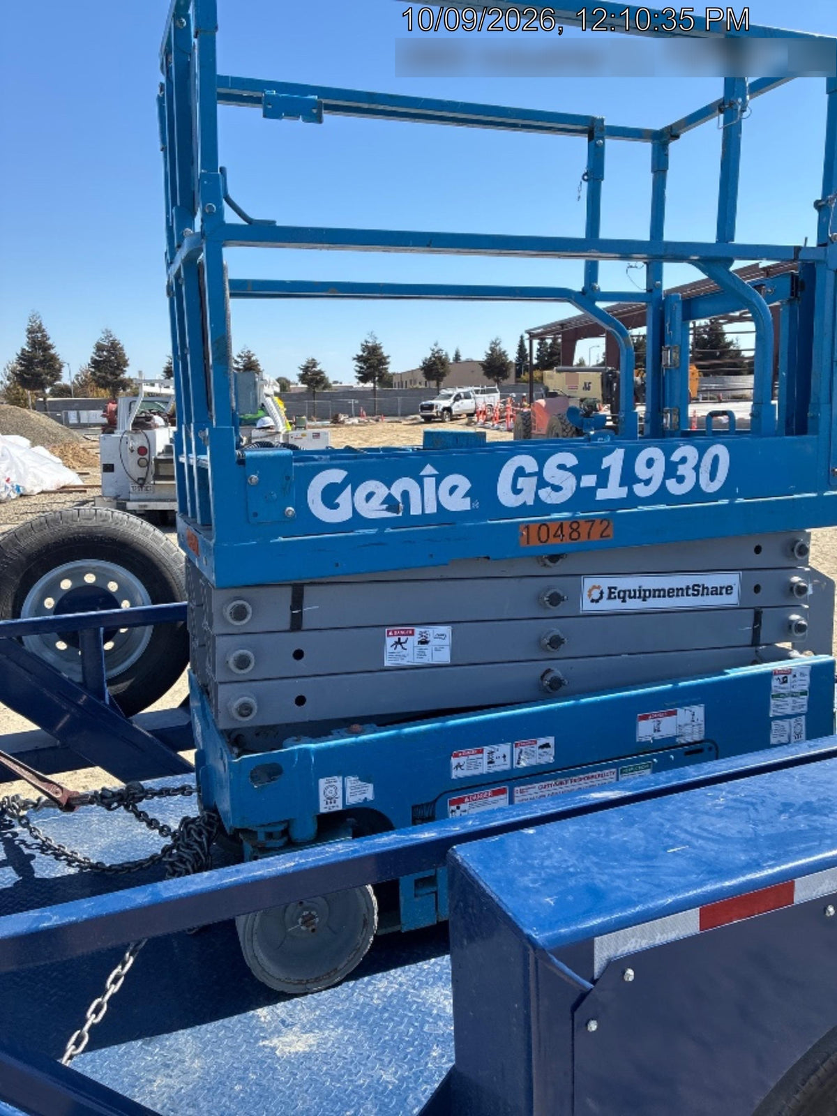 2020 Genie GS-1930 Solid Non Marking Tires, Beacon, Folding rails with half height swing gate, 800W Inverter