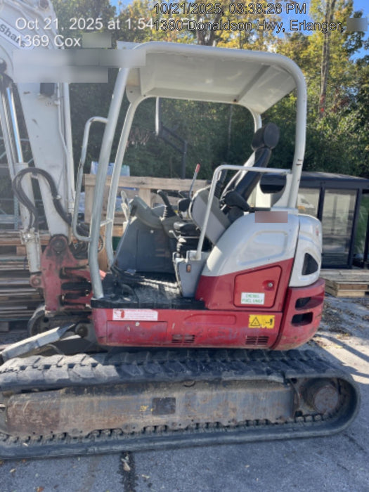 2019 Takeuchi TB260 Takeuchi TB260 Canopy w/Rubber Tracks, Auxiliary Hydraulics, Standard Blade, Manual QC