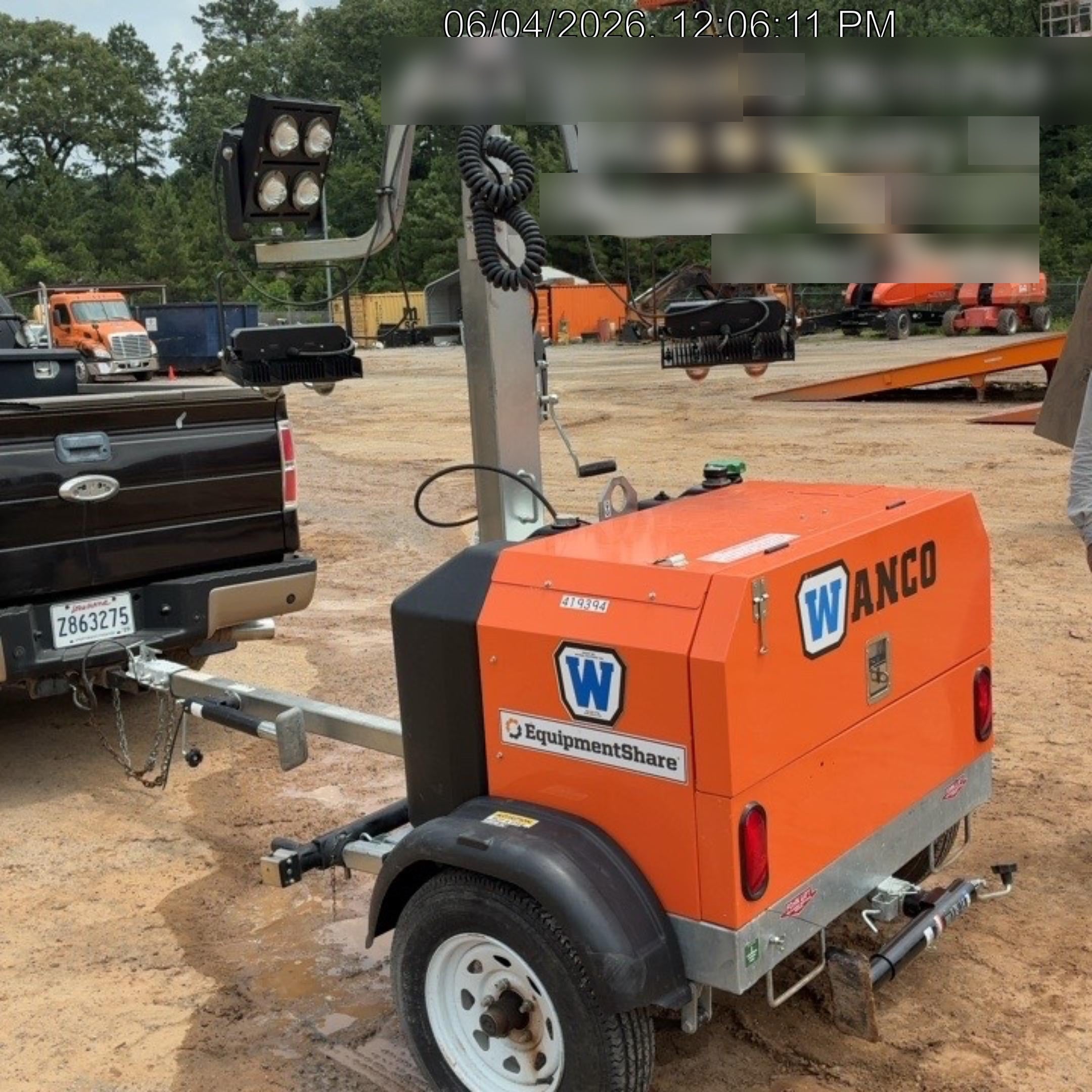 2024 Wanco WLTT-4MM4K Diesel, Deep Sea Controller, Shore Power Plug, Auto Start, (4) 350W LED Floodlights, 4kW Generator, 60 Gal Fuel Tank, 2" Ball, T3