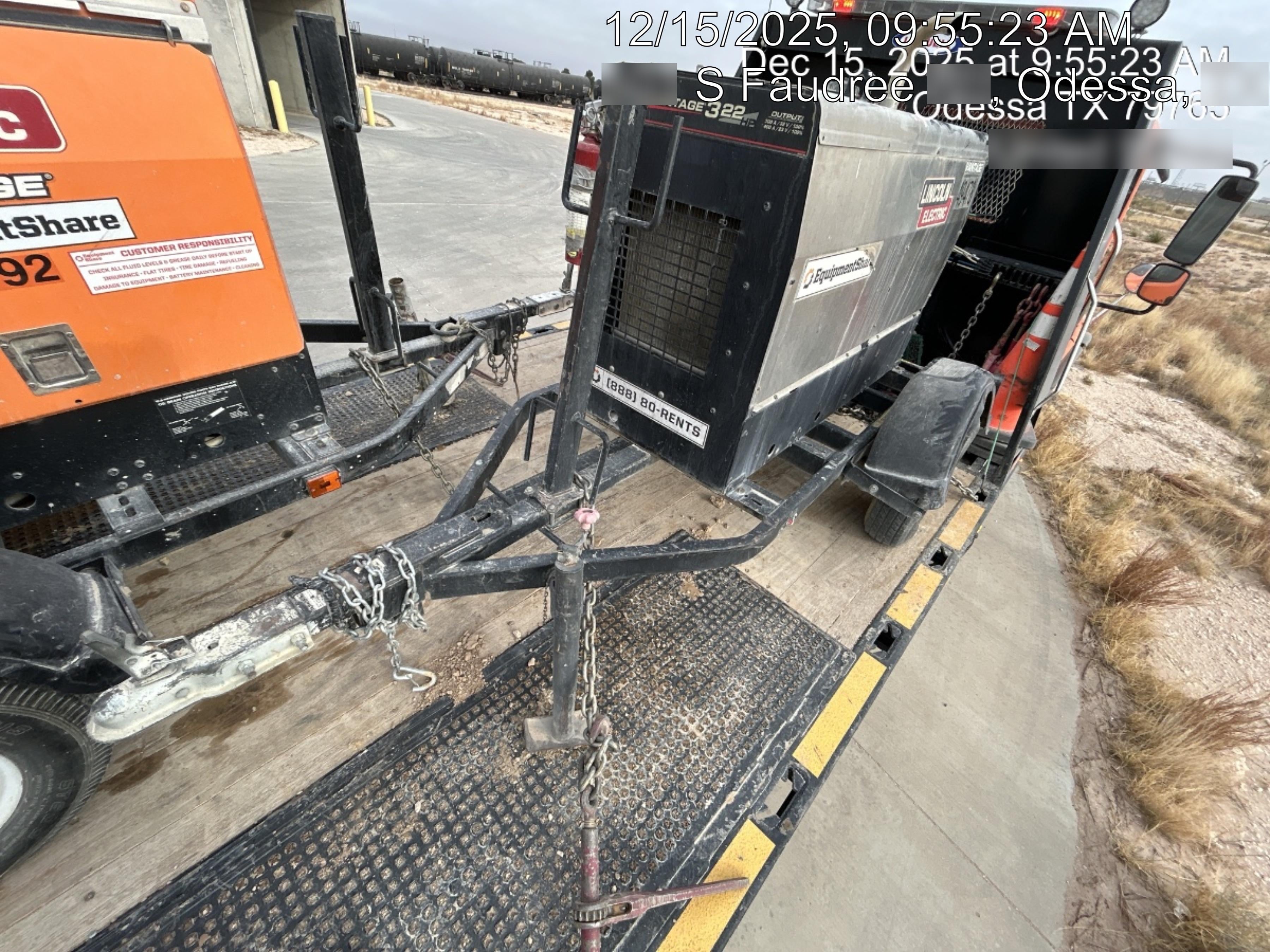 2019 Lincoln Electric Vantage 322 Ready-Pak 3, Two Wheel Trailer, Fender and Light Kit, Cable Rack