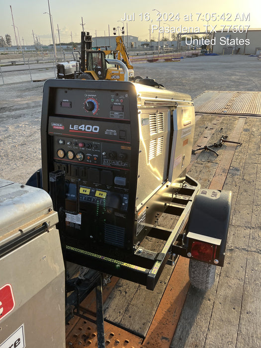 2024 Lincoln Electric LE400 Kubota V1505, Trlr, Cable Rack, Light Kit, ES Decals, T3