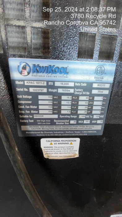 2022 KWIKOOL KPAC1811-2