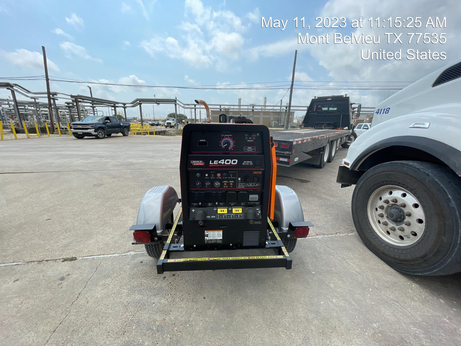 2022 Lincoln Electric LE400 Kubota V1505, Trlr, Cable Rack, Light Kit, ES Decals, T3