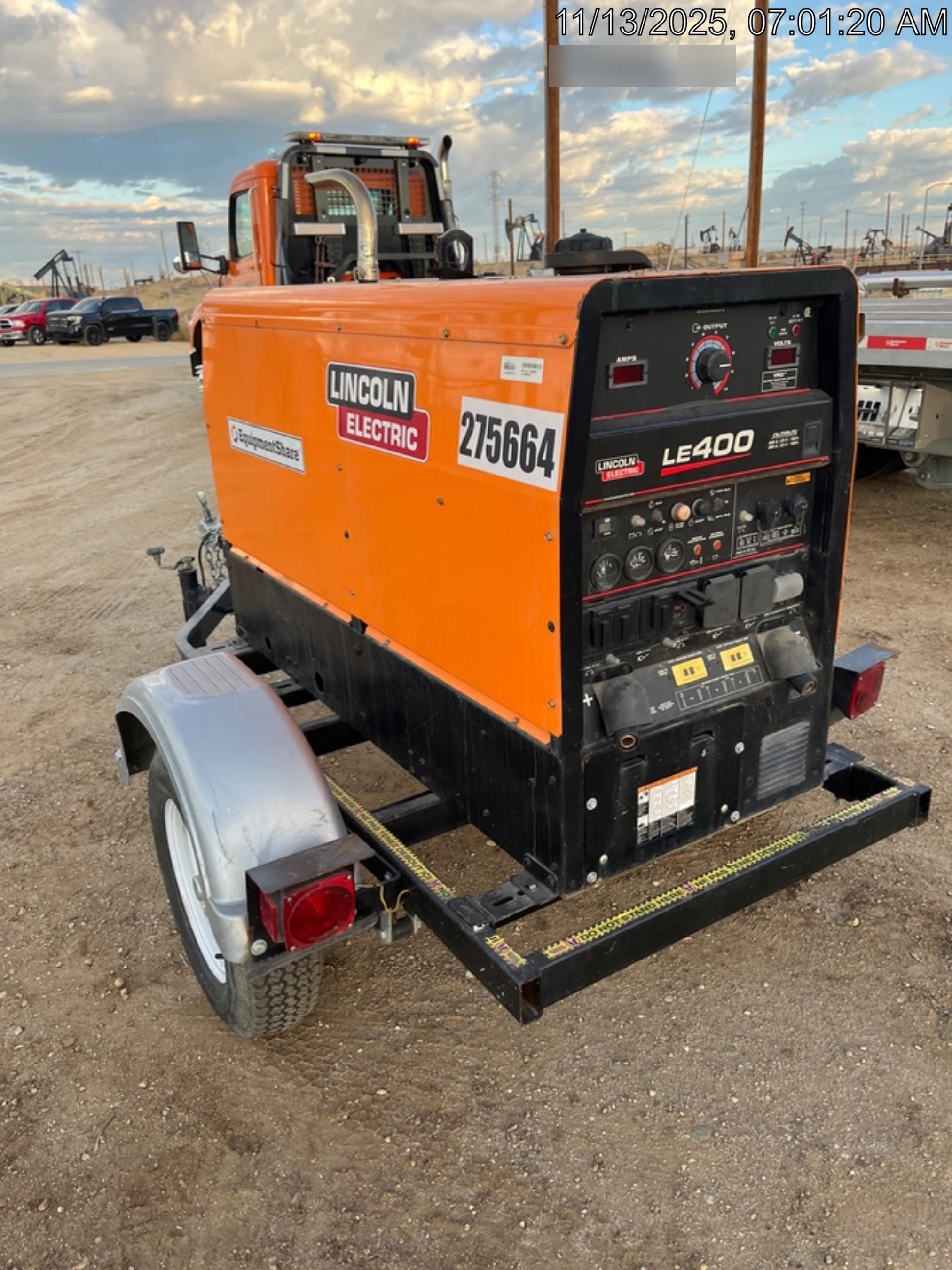 2022 Lincoln Electric LE400 Kubota V1505, Trlr, Cable Rack, Light Kit, ES Decals, T3