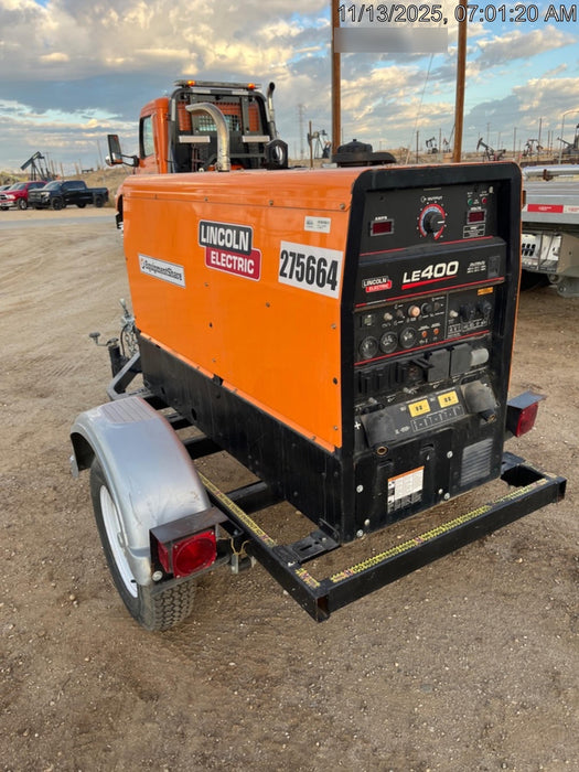 2022 Lincoln Electric LE400 Kubota V1505, Trlr, Cable Rack, Light Kit, ES Decals, T3