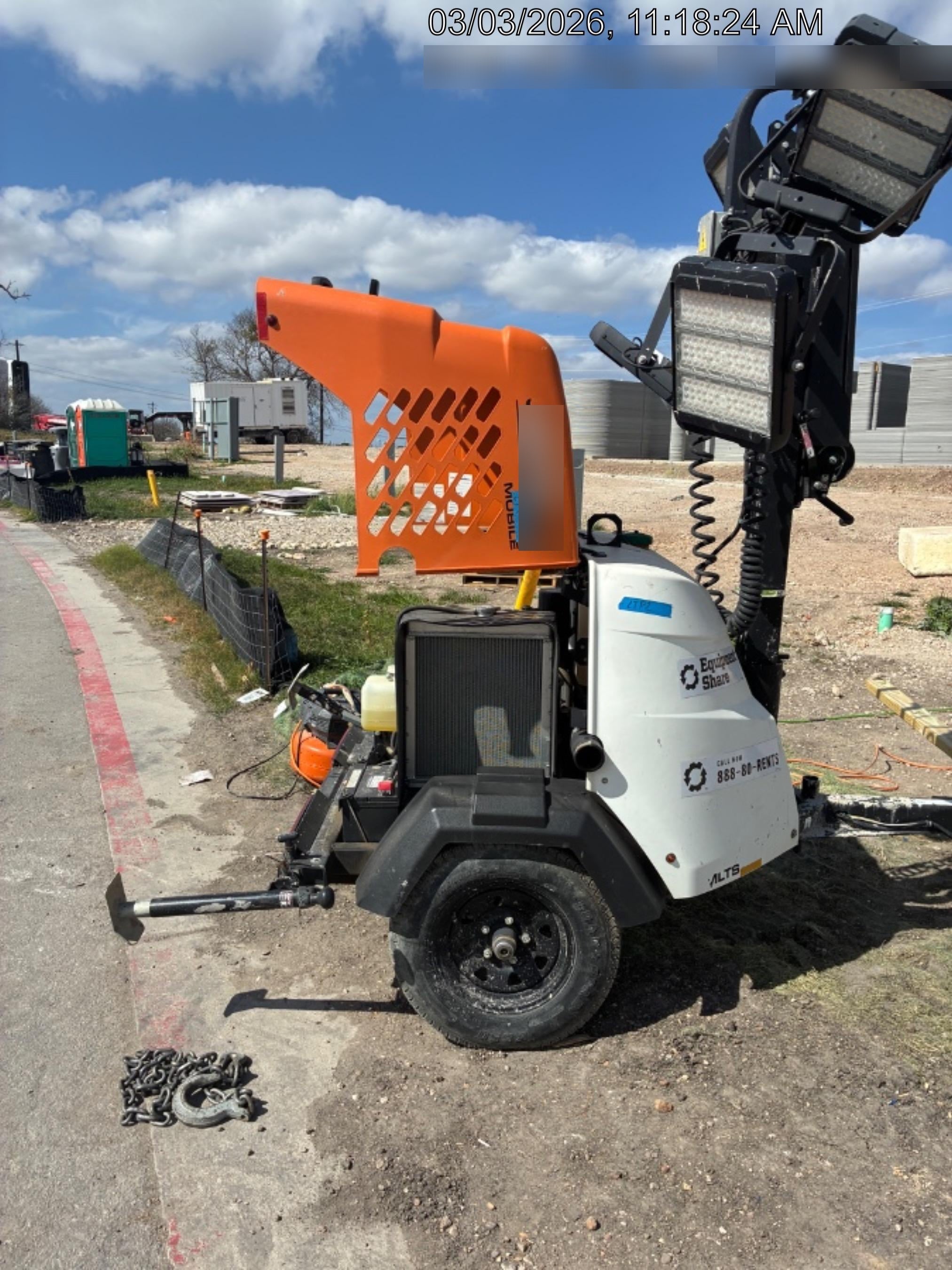 2023 Generac MLT2 Diesel, Flex Switch 120V Input, Powerzone Controller, (4) 320W LED Lights, 4kW Generator, 39.9 Gal Fuel Tank, 2" Ball, T3