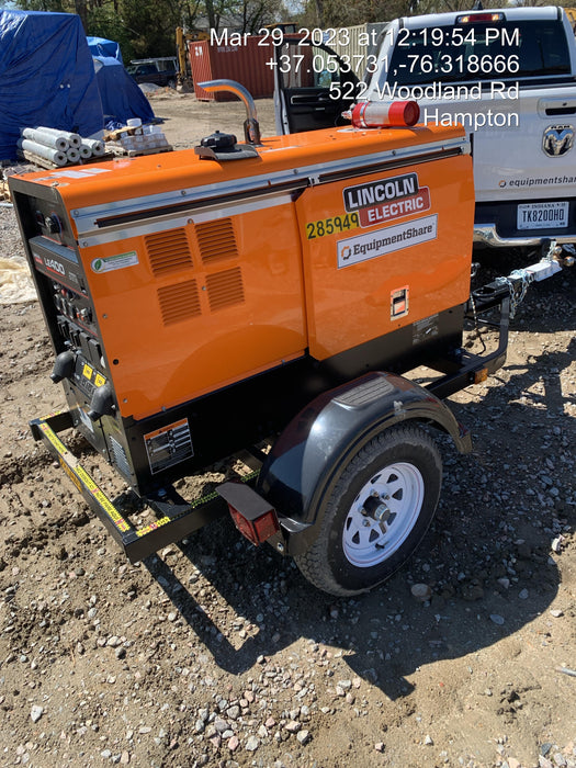 2022 Lincoln Electric LE400 Kubota V1505, Trlr, Cable Rack, Light Kit, ES Decals, T3