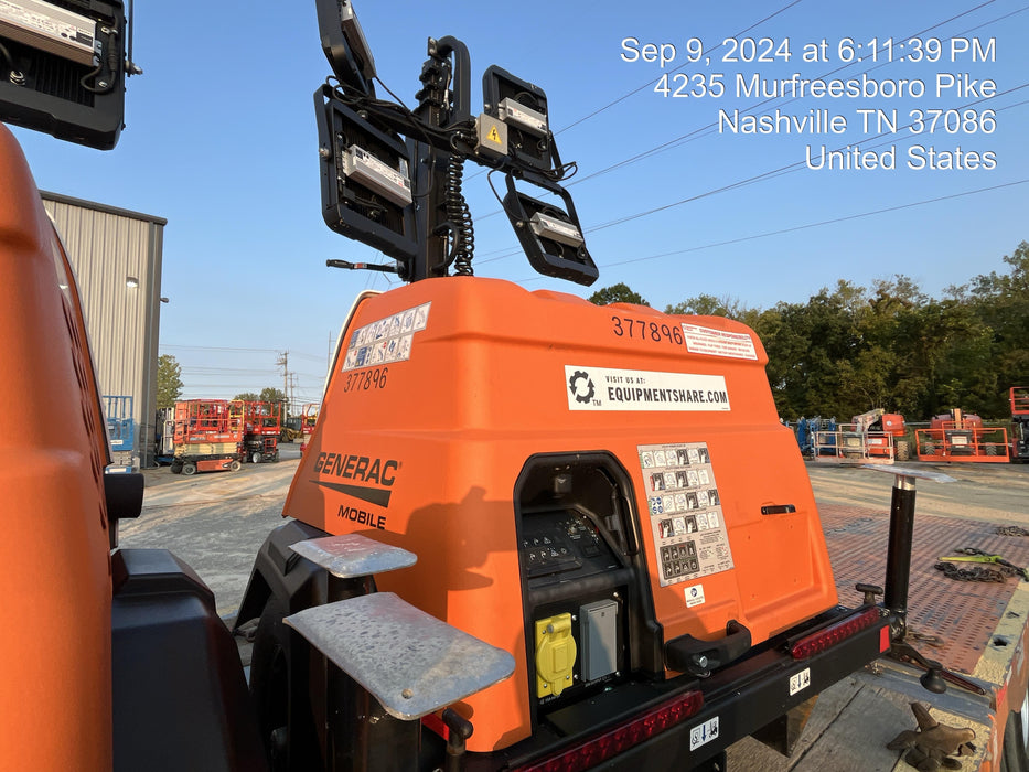 2023 Generac MLT2 Diesel, Flex Switch 120V Input, Powerzone Controller, 
(4) 320W LED Lights, 4kW Generator, 39.9 Gal Fuel Tank, 2" Ball, T3