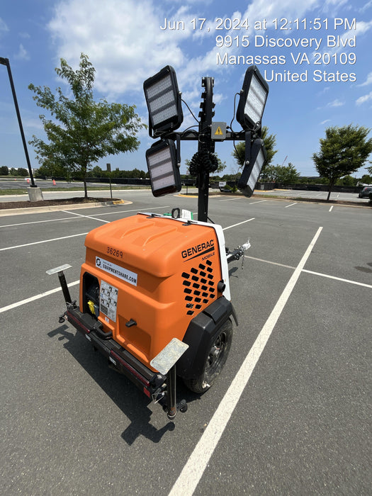 2023 Generac MLT2 Diesel, Flex Switch 120V Input, Powerzone Controller, 
(4) 320W LED Lights, 4kW Generator, 39.9 Gal Fuel Tank, 2" Ball, T3