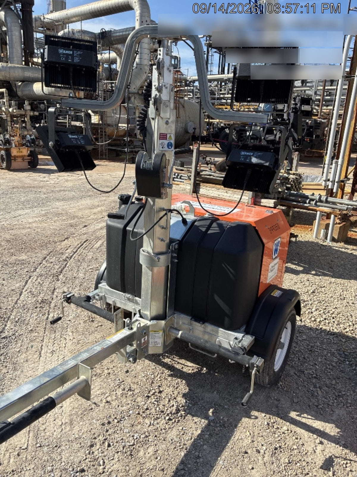 2024 Wanco WLTT-4MM4K Diesel, Deep Sea Controller, Shore Power Plug, Auto Start, (4) 350W LED Floodlights, 4kW Generator, 60 Gal Fuel Tank, 2" Ball, T3