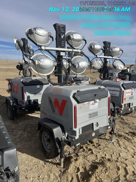 2018 Wacker Neuson LTV6L-MH Wacker Neuson LTV6L Mobile Light Tower w/Fuel Level Sensor Installed