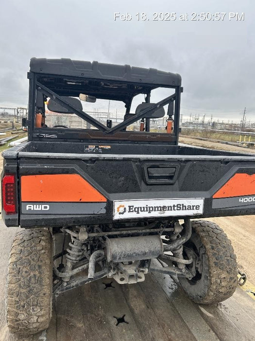 Polaris Pro XD 4000D AWD Canopy, Diesel, 4-6 Passenger, LED Strobe, Rearview Mirror