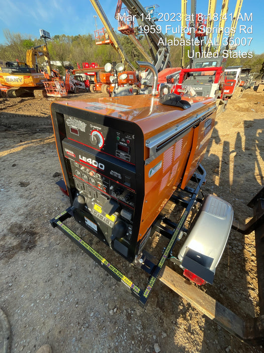 2022 Lincoln Electric LE400 Kubota V1505, Trlr, Cable Rack, Light Kit, ES Decals, T3