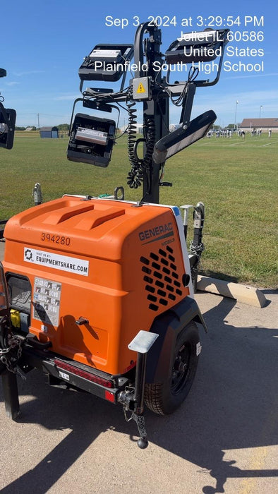 2024 Generac MLT2 Diesel, Flex Switch 120V Input, Powerzone Controller, 
(4) 320W LED Lights, 4kW Generator, 39.9 Gal Fuel Tank, 2" Ball, T3