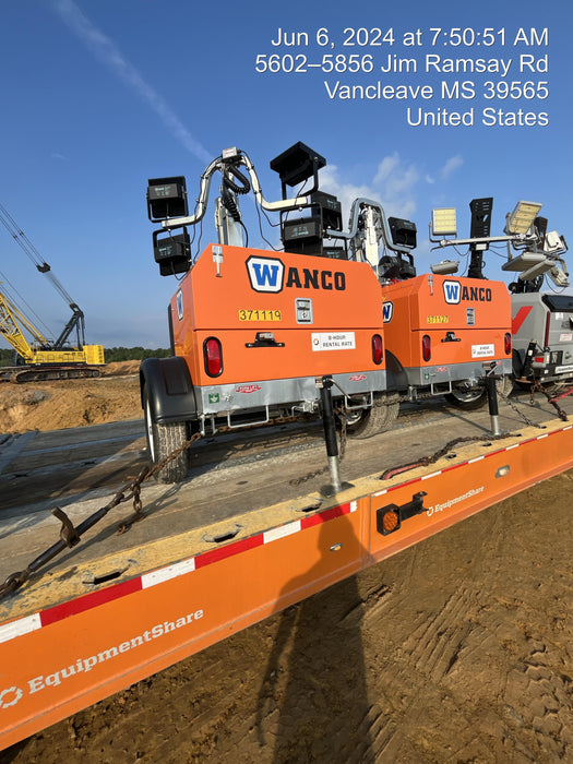 2023 Wanco WLTT-4MM4K Diesel, Deep Sea Controller, Shore Power Plug, Auto Start, (4) 350W LED Floodlights, 4kW Generator, 60 Gal Fuel Tank, 2" Ball, T3