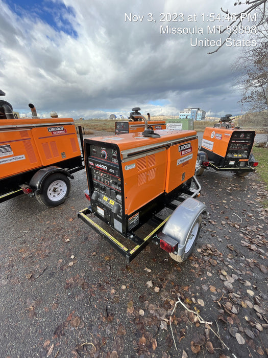 2022 Lincoln Electric LE400 Kubota V1505, Trlr, Cable Rack, Light Kit, ES Decals, T3