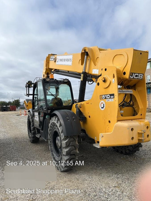 2020 JCB 510-56 Cab/Heat/Air, Solid Tires, Work Lights, Beacon, Aux Hydraulics, Back up Alarm, Lifting Eye, ES Decals
