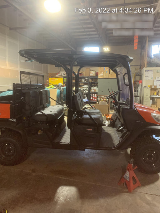 2022 Kubota RTV-X1140W-H Plastic Canopy, Windshield Acrylic Clear, LED Strobe Light, Wire Harness Kit, Back up Alarm