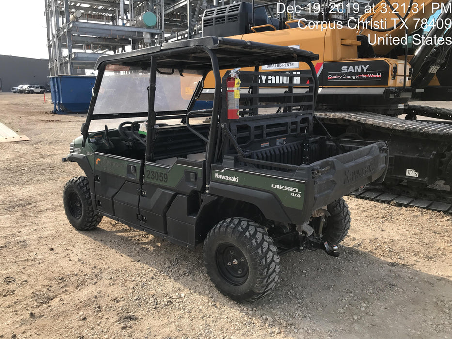 2019 Kawasaki Mule PRO-DXT Movement Alarm, Beacon, Hard Top, ES Track Hardware