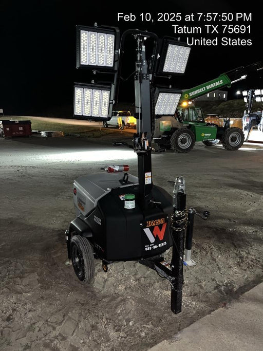 2024 Wacker Neuson LTT4 Diesel, Kohler KDW702, Deep Sea Controller, Auto Start, LED 320W, Bypass Outlet, T3