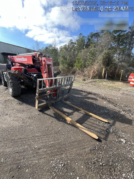 2019 Manitou MTA10055 Canopy, 120 HP, Solid Tires, Work Lights, Lift Hook, Auxiliary Hydraulics 66" Carriage and 60" Forks