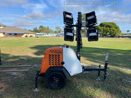 2025 Generac MLTS-4 Diesel, Mitsubishi L2E, 7.1 hp @1800 rpm, Flex Switch 120V Input, Powerzone Controller, (4) 320W LED Lights, 4kW Generator, 39.9 Gal Fuel Tank, 2" Ball, T3, ES Decals