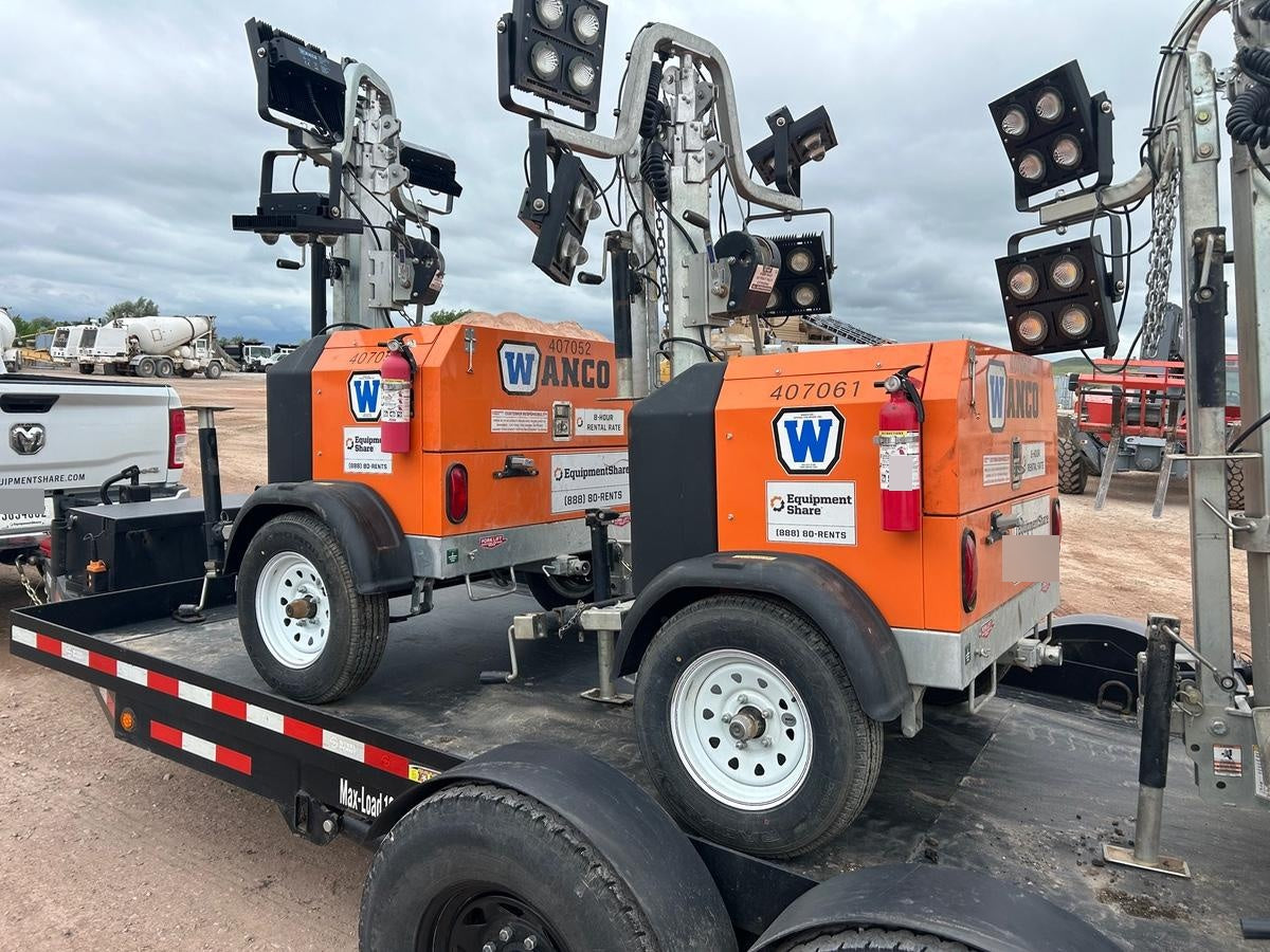 2024 Wanco WLTT-4MM4K Diesel, Deep Sea Controller, Shore Power Plug, Auto Start, (4) 350W LED Floodlights, 4kW Generator, 60 Gal Fuel Tank, 2" Ball, T3