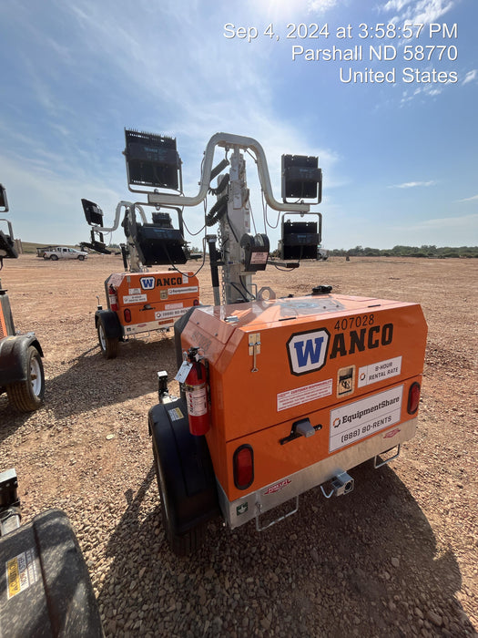 2024 Wanco WLTT-4MM4K Diesel, Deep Sea Controller, Shore Power Plug, Auto Start, (4) 350W LED Floodlights, 4kW Generator, 60 Gal Fuel Tank, 2" Ball, T3