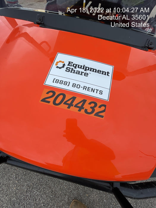 2022 Kubota RTV-X1140W-H Plastic Canopy, Windshield Acrylic Clear, LED Strobe Light, Wire Harness Kit, Back up Alarm