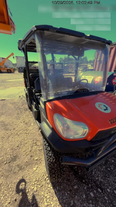 2022 Kubota RTV-X1140W-H Plastic Canopy, Windshield Acrylic Clear, LED Strobe Light, Wire Harness Kit, Back up Alarm