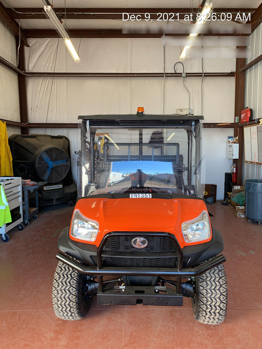 2021 Kubota RTV-X1140W-H Plastic Canopy, Windshield Acrylic Clear, LED Strobe Light, Wire Harness Kit, Back up Alarm