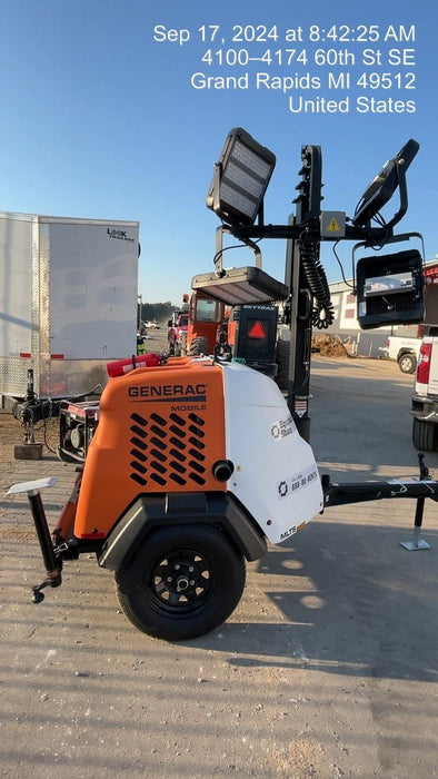 2024 Generac MLT2 Diesel, Flex Switch 120V Input, Powerzone Controller, 
(4) 320W LED Lights, 4kW Generator, 39.9 Gal Fuel Tank, 2" Ball, T3