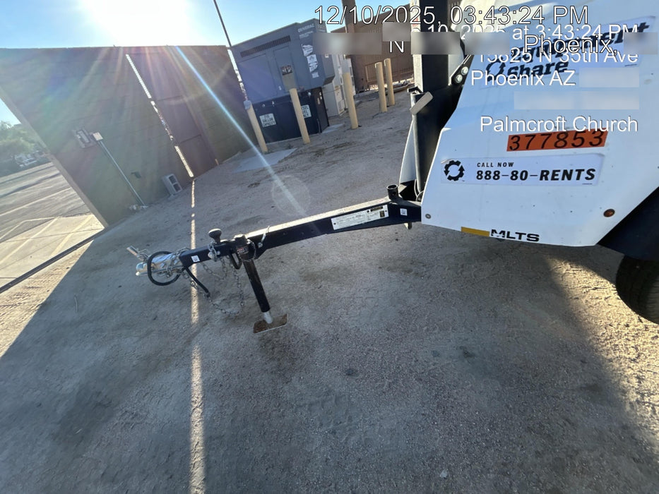 2023 Generac MLT2 Diesel, Flex Switch 120V Input, Powerzone Controller, 
(4) 320W LED Lights, 4kW Generator, 39.9 Gal Fuel Tank, 2" Ball, T3