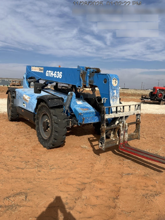2018 Genie GTH-636 Genie GTH-636 w/Open ROPS, Solid Tires, Work Light/Beacon, 48" Carriage and Forks