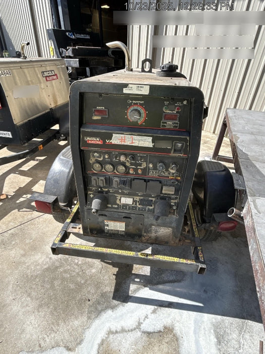2019 Lincoln Electric Vantage 322 Welder Ready-Pak 3, Two wheel trailer, Fender and Light kit, Cable Rack