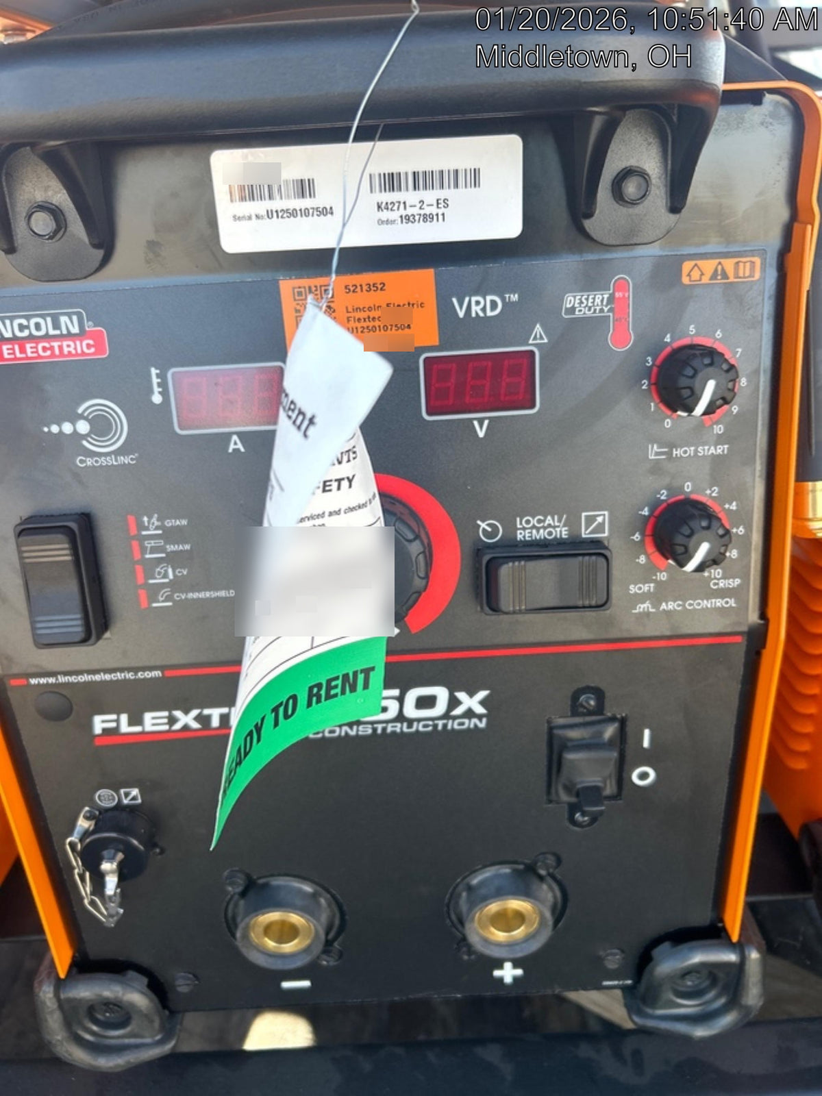 2025 LINCOLN ELECTRIC FLEXTEC 350X