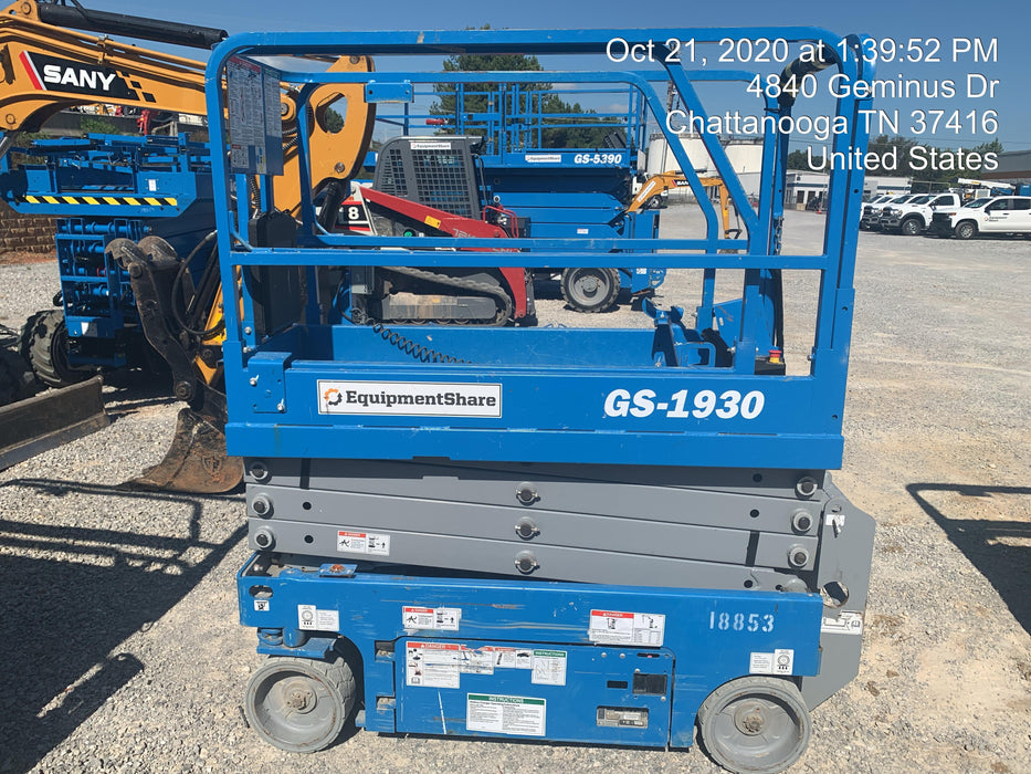2018 Genie GS-1930 Genie GS-1930 Scissor Lift w/Standard Options