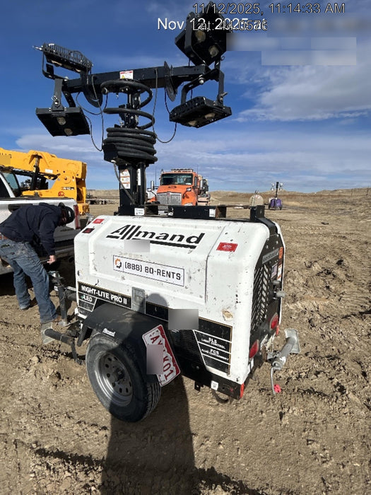 Allmand Bros. Night-Lite Pro II Allmand Night-Lite Pro II Allmand Night-Lite Pro II 8 kW Light Tower w/Kubota Engine, LED Light Package