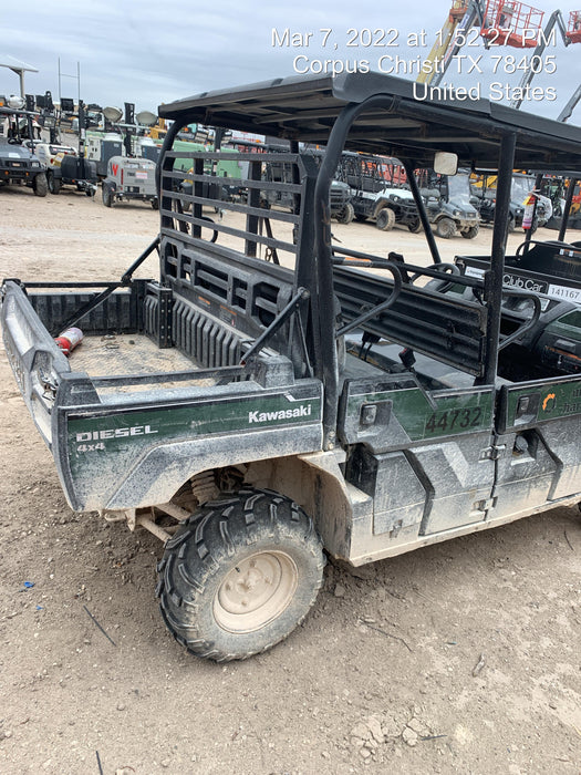 Kawasaki Mule PRO-DXT Standard Options, Backup Alarm, Beacon, Plastic Hard Top, Poly Windshield, Horn Kit