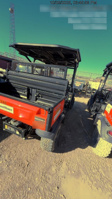 2022 Kubota RTV-X1140W-H Plastic Canopy, Windshield Acrylic Clear, LED Strobe Light, Wire Harness Kit, Back up Alarm